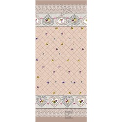 Скатерть рогожка "Сердечки" 150 х 150 см