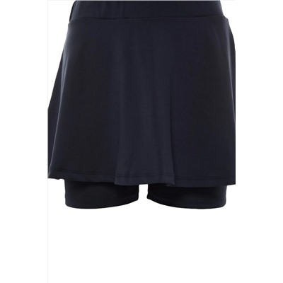 Navy Blue 2 Layer Shorts Теннисные вязание спортивные шорты юбка Twoss22sr00067