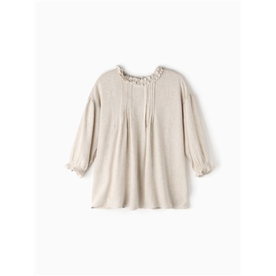 Платье Крошка Я Linen, рост 92-98 см, бежевое