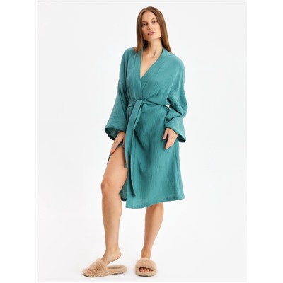 Халат домашний женский KAFTAN Basic размер 48-50, зеленый