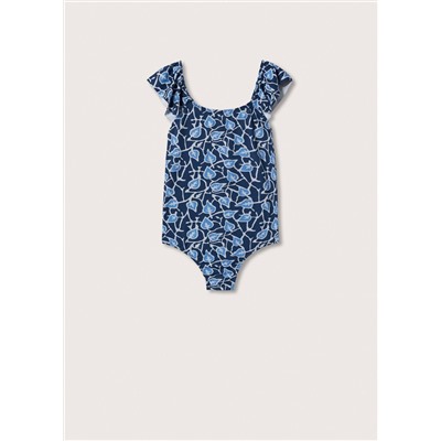 Bañador estampado hojas  -  Niña | MANGO OUTLET España