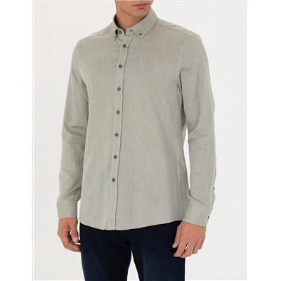Haki Slim Fit рубашка с длинным рукавом