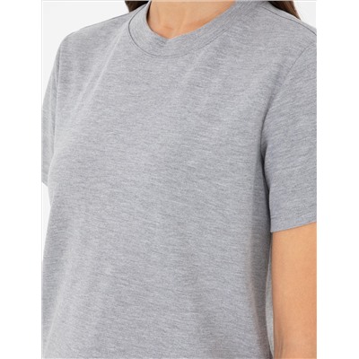 Серый меландж Slim Fit T -For