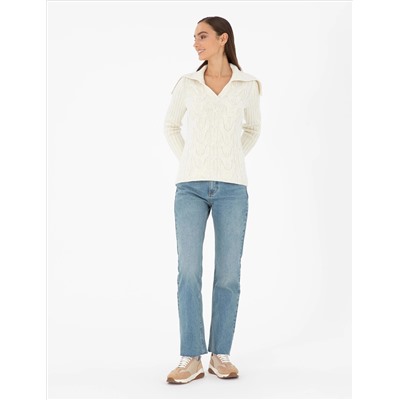 Ecru Ex. Slim Fit Sweater