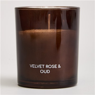 НАБОР АРОМАТИЧЕСКИЙ "LUXURY" СВЕЧА В СТАКАНЕ 6*7,5 СМ И ДИФФУЗОР 70 МЛ VELVET ROSE&OUD