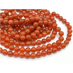 Бусины из сердолика шарик 12мм, 38см, 32 бусины