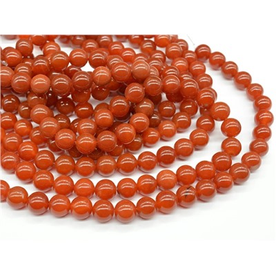 Бусины из сердолика шарик 12мм, 38см, 32 бусины