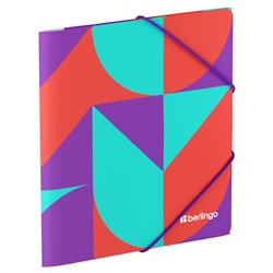 Папка для тетрадей на резинке Berlingo "Neonometry" А5+, 600мкм, с рисунком