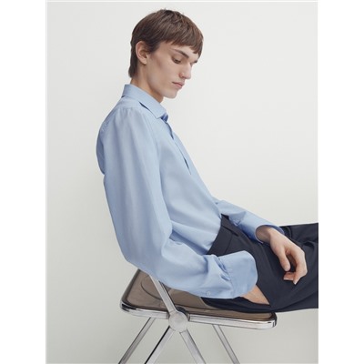 Camisa rayas algodón slim fit