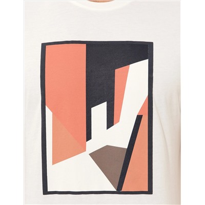 Ekru Slim Fit Printed Bike Bike T -For