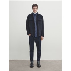 Sobrecamisa pana relaxed fit bolsillos pecho