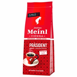Кофе молотый JULIUS MEINL "Prasident Classic Collection", 220 г, ИТАЛИЯ, 97740