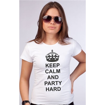 Футболка "Keep calm and party hard"