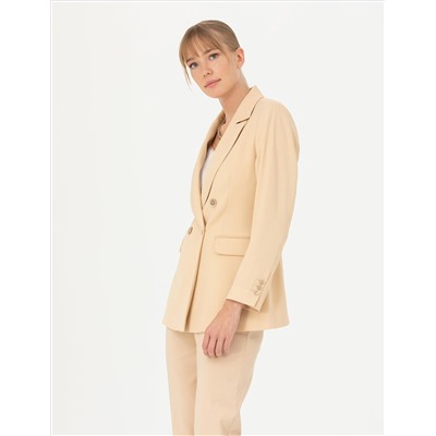 Бежевый круассант Slim Fit Jacket