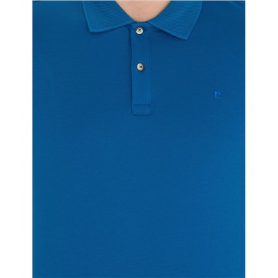 Индиго Slim Fit Polo Yaka Mercerized T -For