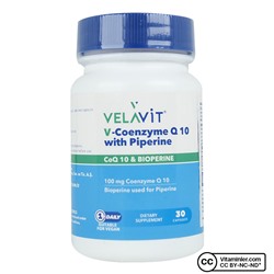 Velavit V-Коэнзим Q10 с пиперином 30 капсул