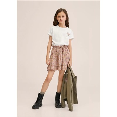 Camiseta algodón estampada -  Niña | MANGO OUTLET España