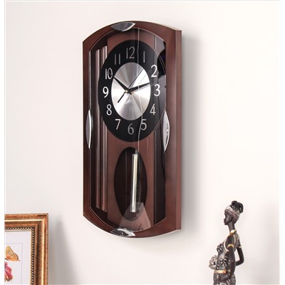 Часы настенные с маятником 45,5x29 / 2388В /уп 10/