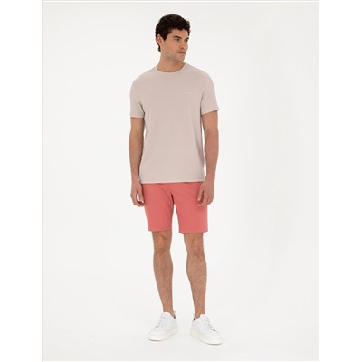 Pink Slim Fit Toay Shorts