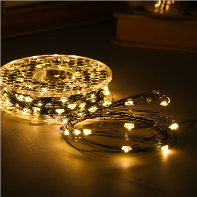 Гирлянда 50 м 500 LED / NEW9 /уп 50/теплый белый