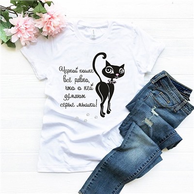Футболка "Черная кошка"