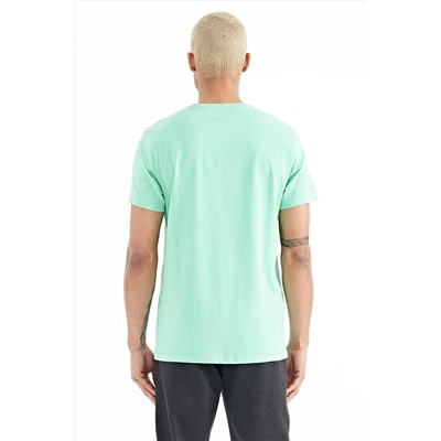 Мужская футболка Luke Water Green с круглым вырезом — 88221 A11ER-88221