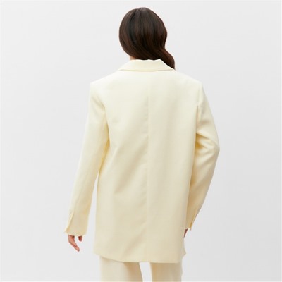 Пиджак женский MIST Velvet,р. L-XL молочный