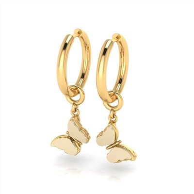 Серебряные серьги с янтарём E21037ZM