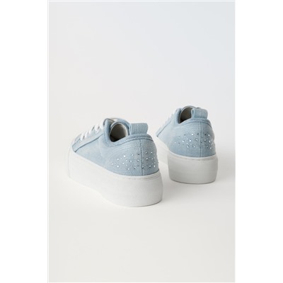 BAMBA DENIM STRASS