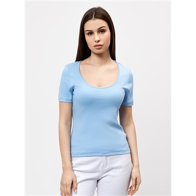 Футболка женская regular fit в голубом цвете