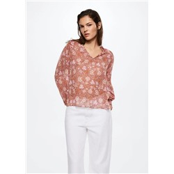 Blusa estampado floral -  Mujer | MANGO OUTLET España