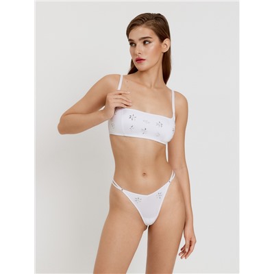 Бюстгальтер Bralette жен. Miuccia белый