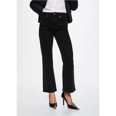 Jeans flare tiro medio -  Mujer | MANGO OUTLET España