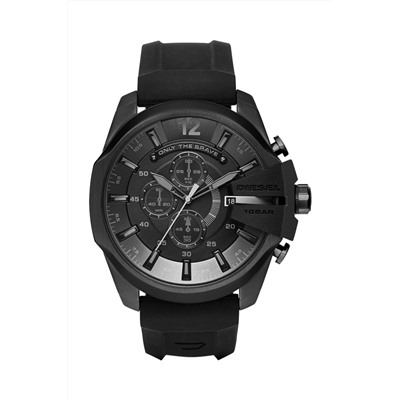 Reloj de cuarzo de silicona - Cronógrafo - Negro