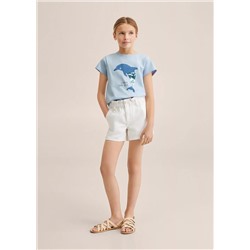Camiseta estampada lentejuelas -  Niña | MANGO OUTLET España