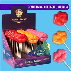 Карамель леденцовая «Губы» на палочке, 30 г