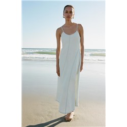 VESTIDO DENIM TRF COSTURAS