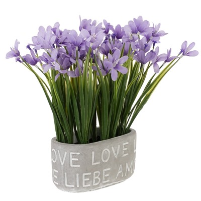 Цветочная композиция, L13,5 W7,5 H24 см