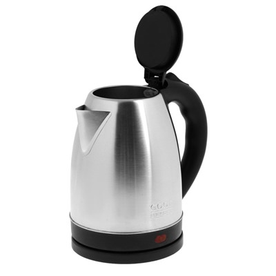 Чайник электрический GOODHELPER KS-18B06, металл, 1.8 л, 1500 Вт, серебристо-чёрный