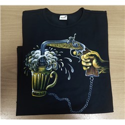 Футболка мужская "Beer" роспись SALE
