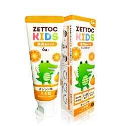 Зубная паста Zettoc Kids с фтором, апельсин ( от 6 лет), 70 гр