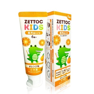 Зубная паста Zettoc Kids с фтором, апельсин ( от 6 лет), 70 гр