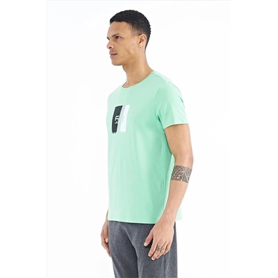 Мужская футболка Frank Water Green Standard Fit — 88219 A11ER-88219