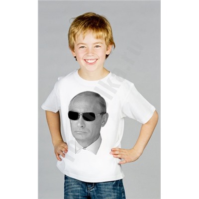 Футболка детская "Путин в очках"