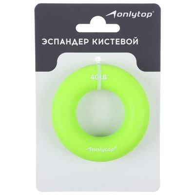 Эспандер кистевой ONLYTOP, 20 кг, цвет зелёный