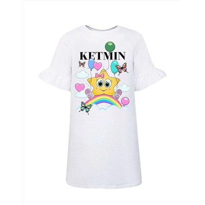 Платье для девочки KETMIN STAR MINI цв.Белый