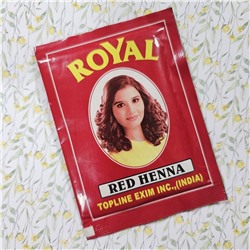Хна цветная для стойкой окраски волос, бровей и ресниц Royal КРАСНОЕ ВИНО