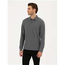 Anthracit melanj Slim Fit Basic Whothirt