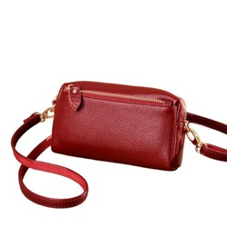 Женская кожаная сумка 6007-1 RED