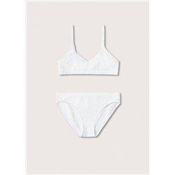 Conjunto ropa interior algodón -  Niña | MANGO OUTLET España